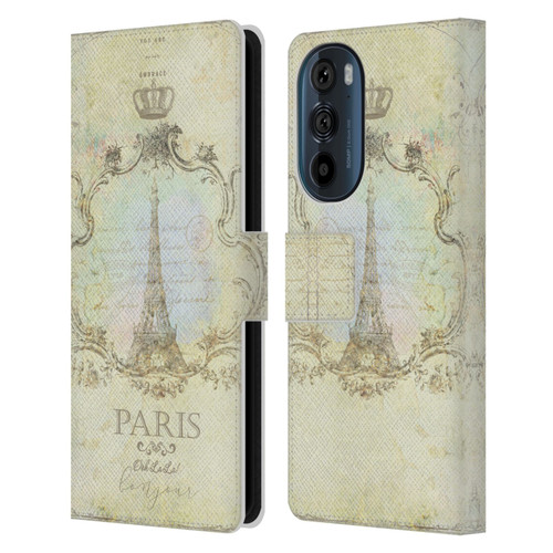 Jena DellaGrottaglia Assorted Paris My Embrace Leather Book Wallet Case Cover For Motorola Edge 30