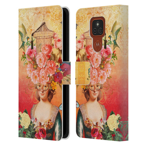 Jena DellaGrottaglia Assorted Put A Bird On It Leather Book Wallet Case Cover For Motorola Moto E7 Plus