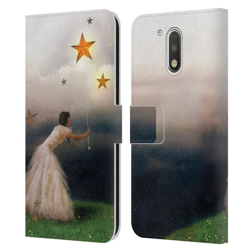 Jena DellaGrottaglia Assorted Star Catcher Leather Book Wallet Case Cover For Motorola Moto G41