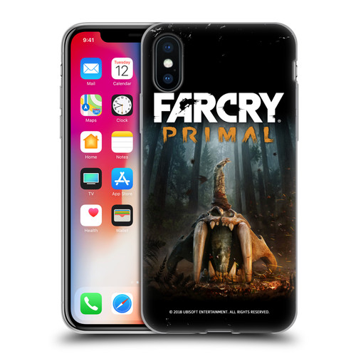 Far Cry Primal Key Art Skull II Soft Gel Case for Apple iPhone X / iPhone XS