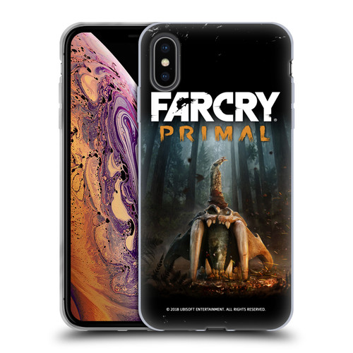Far Cry Primal Key Art Skull II Soft Gel Case for Apple iPhone XS Max
