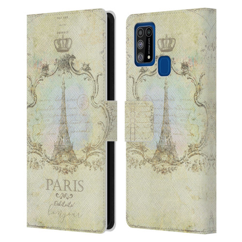 Jena DellaGrottaglia Assorted Paris My Embrace Leather Book Wallet Case Cover For Samsung Galaxy M31 (2020)