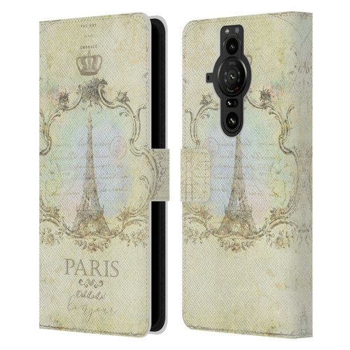 Jena DellaGrottaglia Assorted Paris My Embrace Leather Book Wallet Case Cover For Sony Xperia Pro-I