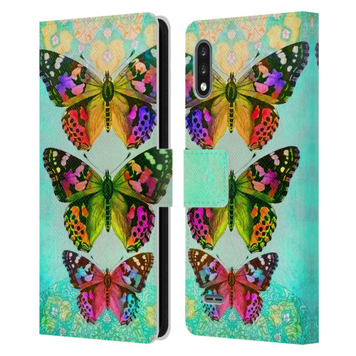 Jena DellaGrottaglia Insects Butterflies 2 Leather Book Wallet Case Cover For LG K22