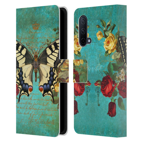 Jena DellaGrottaglia Insects Butterfly Garden Leather Book Wallet Case Cover For OnePlus Nord CE 5G