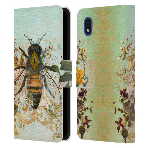 Jena DellaGrottaglia Insects Bee Garden Leather Book Wallet Case Cover For Samsung Galaxy A01 Core (2020)