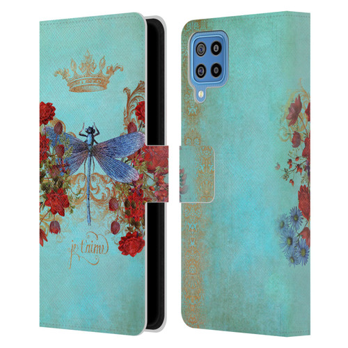 Jena DellaGrottaglia Insects Dragonfly Garden Leather Book Wallet Case Cover For Samsung Galaxy F22 (2021)