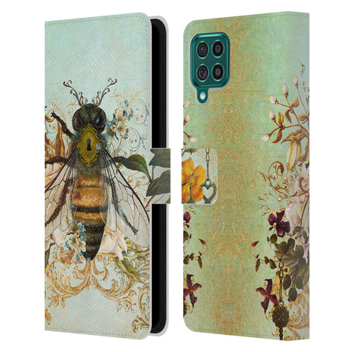 Jena DellaGrottaglia Insects Bee Garden Leather Book Wallet Case Cover For Samsung Galaxy F62 (2021)