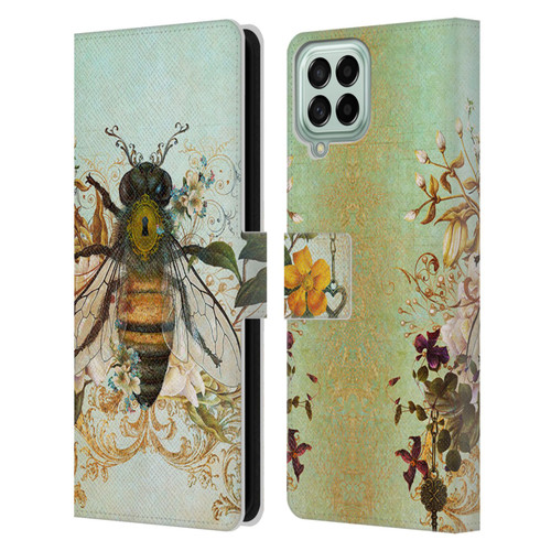 Jena DellaGrottaglia Insects Bee Garden Leather Book Wallet Case Cover For Samsung Galaxy M33 (2022)