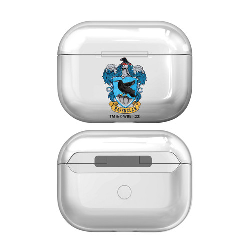 Harry Potter Crests And Shields Ravenclaw Clear Hard Crystal Cover Case for Apple AirPods Pro Charging Case