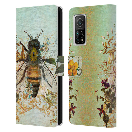 Jena DellaGrottaglia Insects Bee Garden Leather Book Wallet Case Cover For Xiaomi Mi 10T 5G