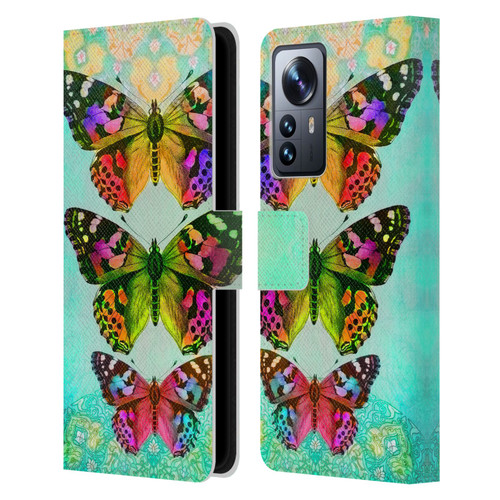 Jena DellaGrottaglia Insects Butterflies 2 Leather Book Wallet Case Cover For Xiaomi 12 Pro