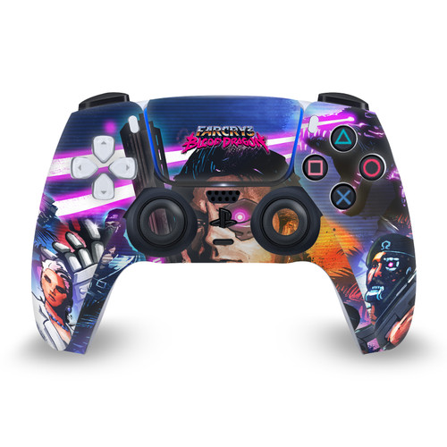 Far Cry 3 Blood Dragon Key Art Cover Vinyl Sticker Skin Decal Cover for Sony PS5 Sony DualSense Controller