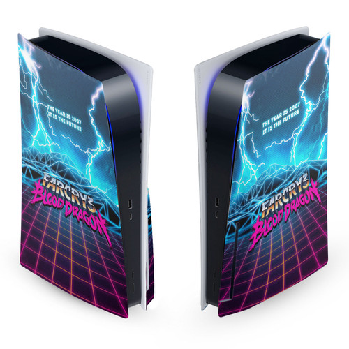 Far Cry 3 Blood Dragon Key Art Logo Vinyl Sticker Skin Decal Cover for Sony PS5 Disc Edition Console