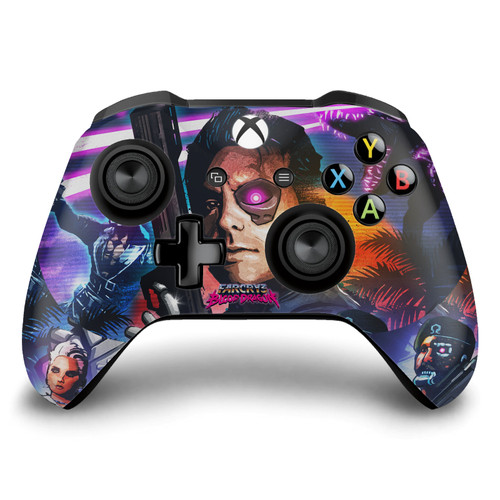Far Cry 3 Blood Dragon Key Art Cover Vinyl Sticker Skin Decal Cover for Microsoft Xbox One S / X Controller