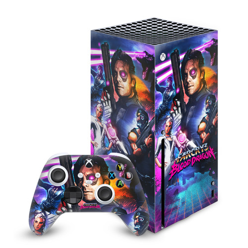 Far Cry 3 Blood Dragon Key Art Cover Vinyl Sticker Skin Decal Cover for Microsoft Series X Console & Controller