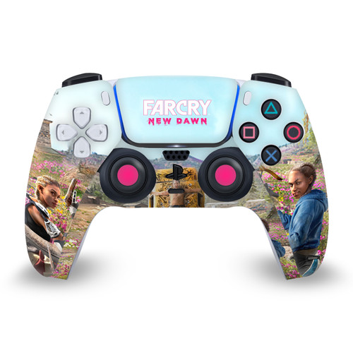 Far Cry New Dawn Key Art Twins Couch Vinyl Sticker Skin Decal Cover for Sony PS5 Sony DualSense Controller