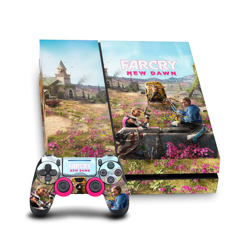 Far Cry New Dawn Key Art Twins Couch Vinyl Sticker Skin Decal Cover for Sony PS4 Console & Controller