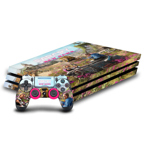 Far Cry New Dawn Key Art Twins Couch Vinyl Sticker Skin Decal Cover for Sony PS4 Pro Bundle
