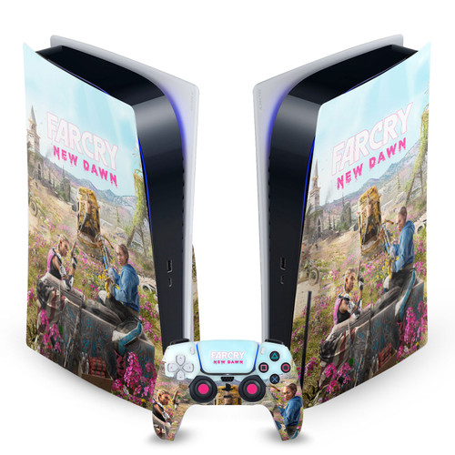 Far Cry New Dawn Key Art Twins Couch Vinyl Sticker Skin Decal Cover for Sony PS5 Disc Edition Bundle