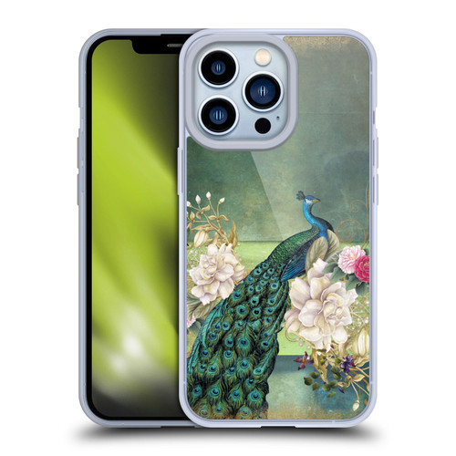 Jena DellaGrottaglia Animals Peacock Soft Gel Case for Apple iPhone 13 Pro & MagSafe