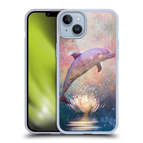 Jena DellaGrottaglia Animals Dolphin Soft Gel Case for Apple iPhone 14 Plus & MagSafe