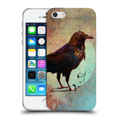 Jena DellaGrottaglia Animals Crow Soft Gel Case for Apple iPhone 5 / 5s / iPhone SE 2016