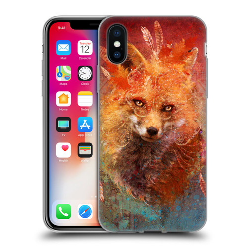 Jena DellaGrottaglia Animals Fox Soft Gel Case for Apple iPhone X / iPhone XS