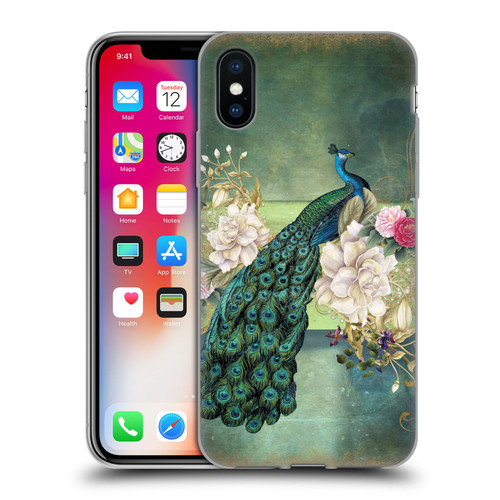 Jena DellaGrottaglia Animals Peacock Soft Gel Case for Apple iPhone X / iPhone XS