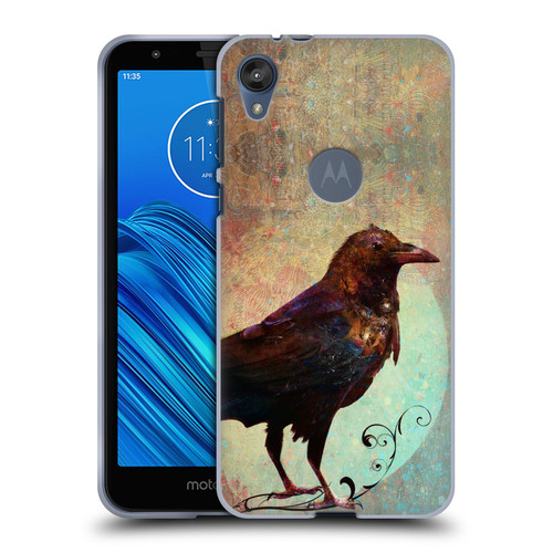 Jena DellaGrottaglia Animals Crow Soft Gel Case for Motorola Moto E6
