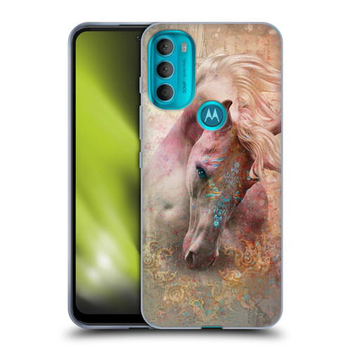 Jena DellaGrottaglia Animals Horse Soft Gel Case for Motorola Moto G71 5G