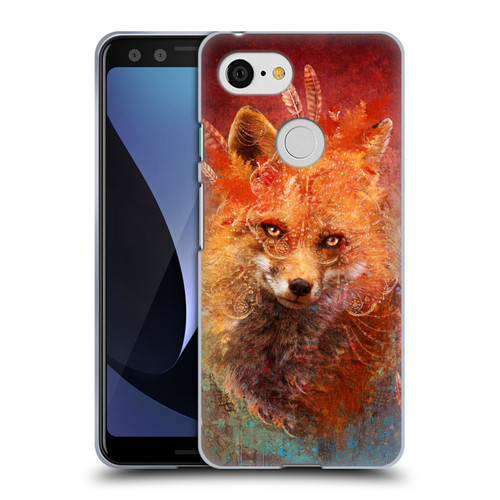 Jena DellaGrottaglia Animals Fox Soft Gel Case for Google Pixel 3