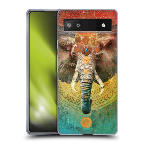Jena DellaGrottaglia Animals Elephant Soft Gel Case for Google Pixel 6a