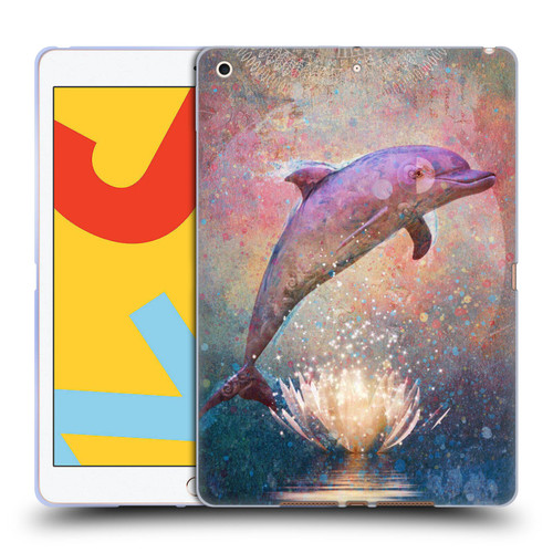 Jena DellaGrottaglia Animals Dolphin Soft Gel Case for Apple iPad 10.2 2019/2020/2021