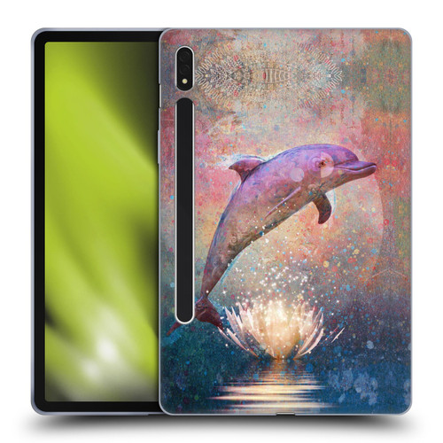 Jena DellaGrottaglia Animals Dolphin Soft Gel Case for Samsung Galaxy Tab S8