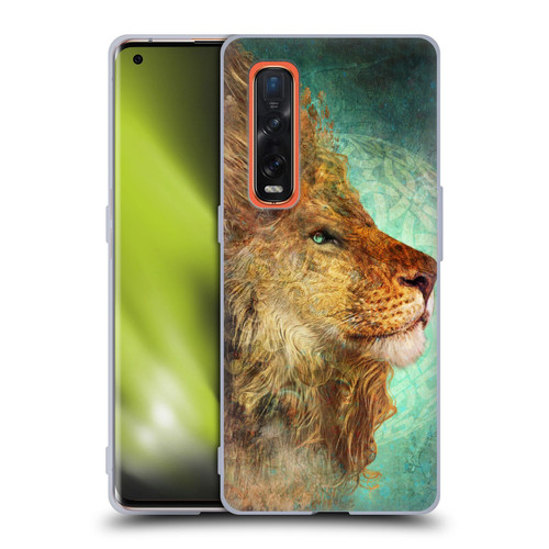 Jena DellaGrottaglia Animals Lion Soft Gel Case for OPPO Find X2 Pro 5G