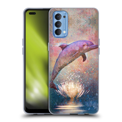 Jena DellaGrottaglia Animals Dolphin Soft Gel Case for OPPO Reno 4 5G