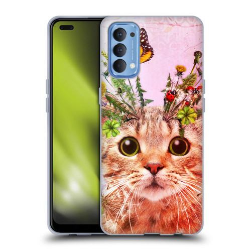 Jena DellaGrottaglia Animals Kitty Soft Gel Case for OPPO Reno 4 5G