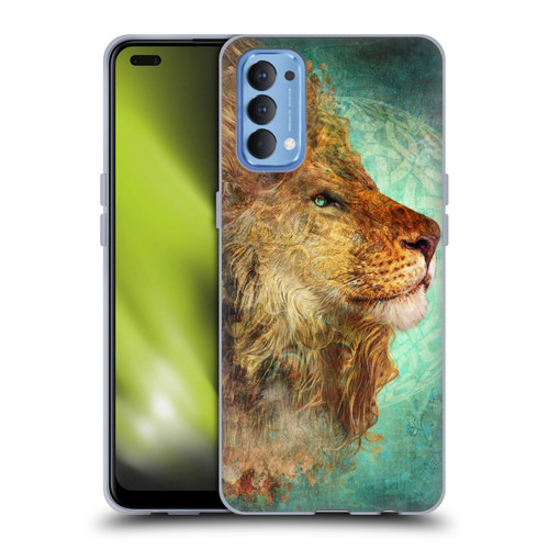 Jena DellaGrottaglia Animals Lion Soft Gel Case for OPPO Reno 4 5G