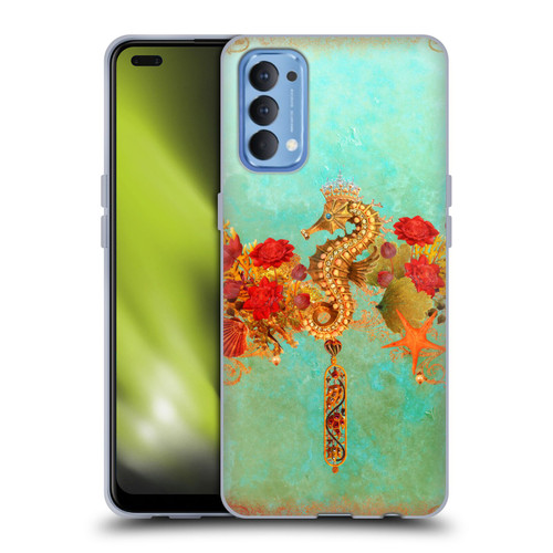 Jena DellaGrottaglia Animals Seahorse Soft Gel Case for OPPO Reno 4 5G
