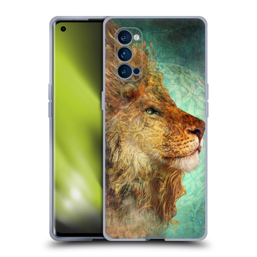 Jena DellaGrottaglia Animals Lion Soft Gel Case for OPPO Reno 4 Pro 5G