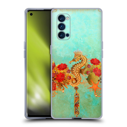 Jena DellaGrottaglia Animals Seahorse Soft Gel Case for OPPO Reno 4 Pro 5G
