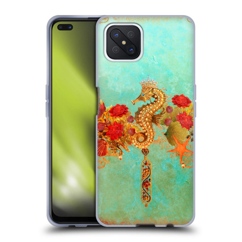 Jena DellaGrottaglia Animals Seahorse Soft Gel Case for OPPO Reno4 Z 5G