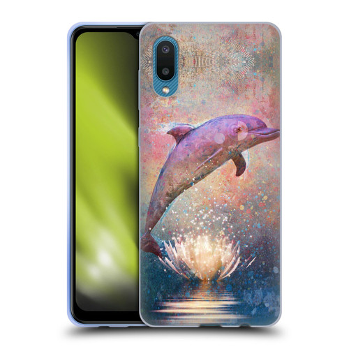 Jena DellaGrottaglia Animals Dolphin Soft Gel Case for Samsung Galaxy A02/M02 (2021)