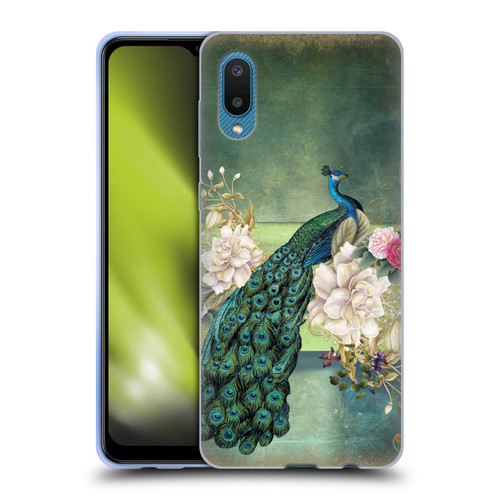 Jena DellaGrottaglia Animals Peacock Soft Gel Case for Samsung Galaxy A02/M02 (2021)