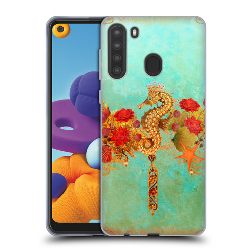 Jena DellaGrottaglia Animals Seahorse Soft Gel Case for Samsung Galaxy A21 (2020)