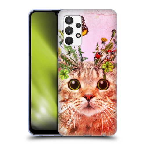 Jena DellaGrottaglia Animals Kitty Soft Gel Case for Samsung Galaxy A32 (2021)