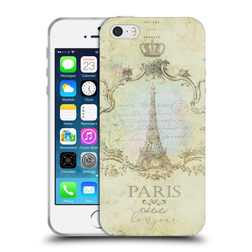 Jena DellaGrottaglia Assorted Paris My Embrace Soft Gel Case for Apple iPhone 5 / 5s / iPhone SE 2016