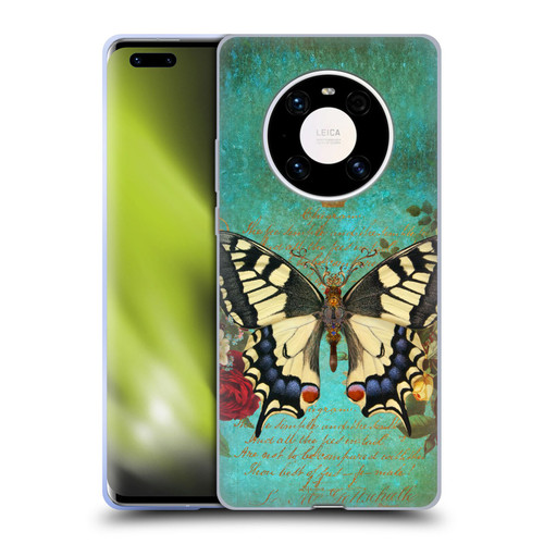 Jena DellaGrottaglia Insects Butterfly Garden Soft Gel Case for Huawei Mate 40 Pro 5G