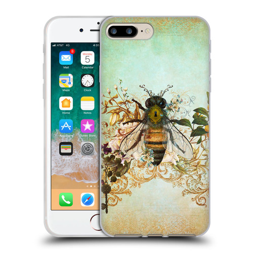 Jena DellaGrottaglia Insects Bee Garden Soft Gel Case for Apple iPhone 7 Plus / iPhone 8 Plus
